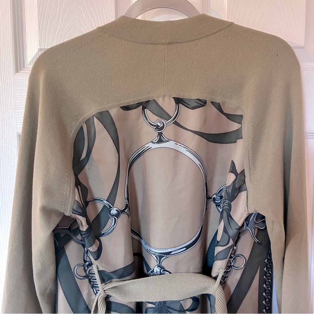 Hermes Virgin Wool & Silk Twillaine Cardigan - Picture 10 of 10
